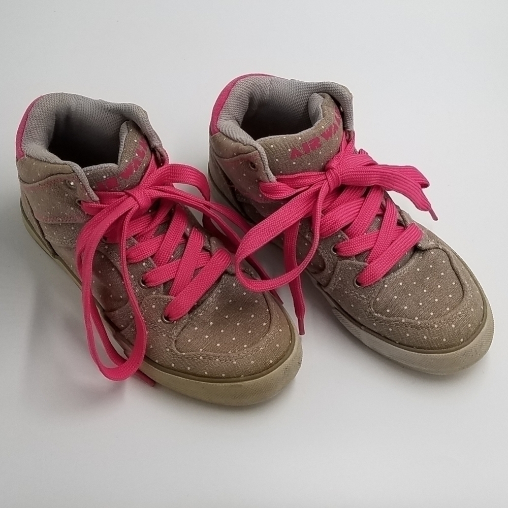 Airwalk Polka Dot Hightop Sneakers Kid 1.5 Y
